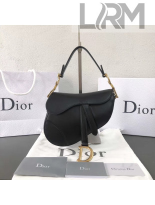Dior Mini Saddle Bag in Black Calfskin 2018