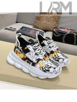 Versace APrint Sneakers White/Black/Yellow 06 2021