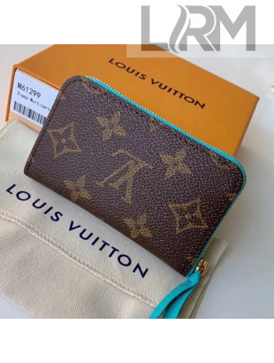 Louis Vuitton Zippy Multicartes Card Holder M64303 Blue 2019