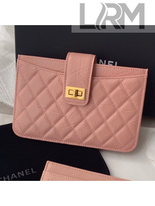 Chanel Aged Calfskin 2.55 Pouch AP0158 Pink 2019