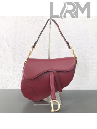 Dior Saddle Bag in Red Calfskin 2018