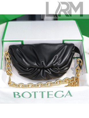 Bottega Veneta The Mini Pouch with Chain Strap Black/Gold 2020