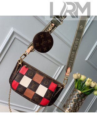 Louis Vuitton Multi-Pochette Accessoires Triple Damier Monogram Canvas Shoulder Bag M44813 05