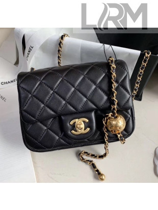 Chanel Lambskin & Gold-Tone Metal Flap Bag AS1786 Black 2020