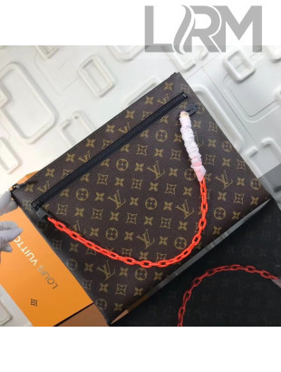 Louis Vuitton Monogram Canvas Pouch Bag with Ceramic Chains 2019 