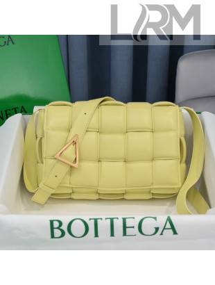 Bottega Veneta Padded Cassette Medium Crossbody Messenger Bag  Sherbert Yellow 2021  