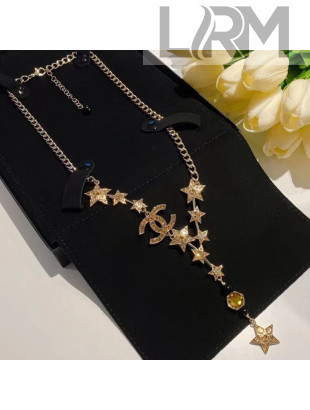 Chanel Star Y Necklace Champagne Gold 2021