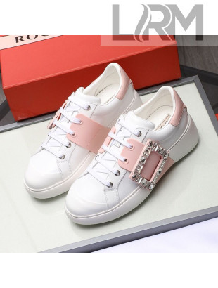 Roger Vivier Crystal Buckle Sneakers Pink 2020