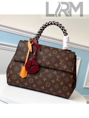 Louis Vuitton Monogram Canvas Cluny MM Braided Top Handle Bag M44669 2019