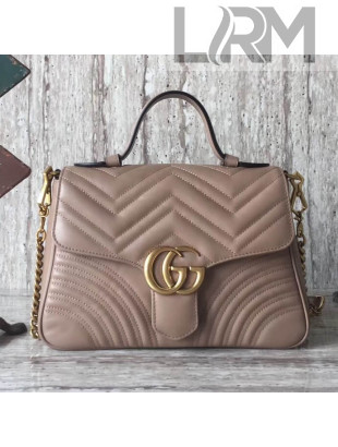 Gucci GG Marmont Small Top Handle Bag 498110 Light Pink 2017