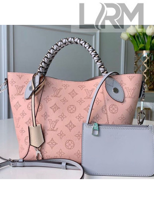 Louis Vuitton Perforated Monogram Calfskin Hina PM Braided Tote Bag M53938 Pink 2019