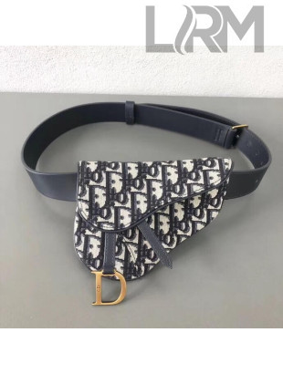 Dior Saddle Belt Bag in Oblique Jacquard Canvas 2019