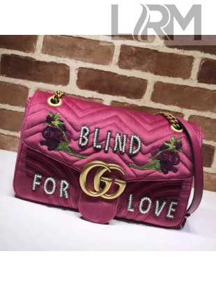 Gucci GG Marmont Embroidered Medium Bag 443496 2018