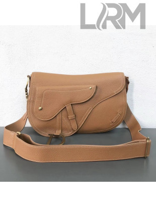 Dior Saddle Shoulder Bag in Calfskin Brown 2019