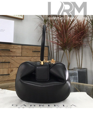 Gabriela Hearst Nina Lambskin Large Top Handle Bag Black 2019