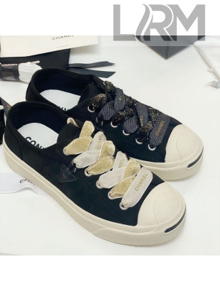 Chanel x Converse Asymmetry Laces Sneakers Navy Blue 2020