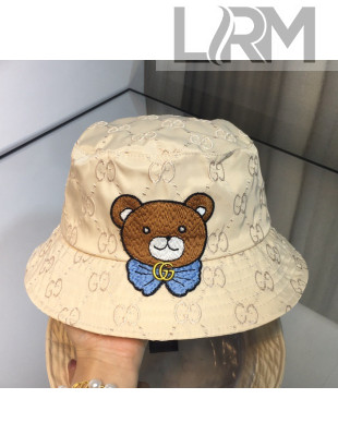 Gucci X Kai Bear Bucket Hat Beige 2021