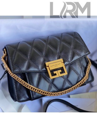 Givenchy Quilted lambskin Small GV3 Crossbody Bag Black 2021