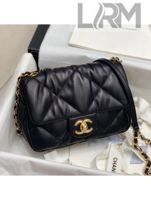 Chanel Pleated Calfskin Small Flap Bag AS2232 Black 2020