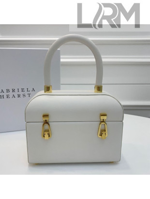 Gabriela Hearst Patsy Calfskin Small Box Top Handle Bag 3994 White 2019