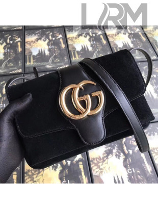 Gucci Suede Arli Small Shoulder Bag 550129 Black 2018