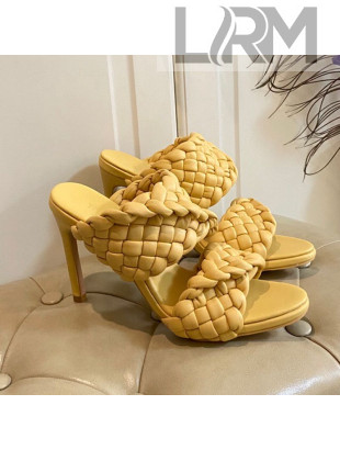 Bottega Veneta The Curve Heel Sandals 11cm Yellow 2021