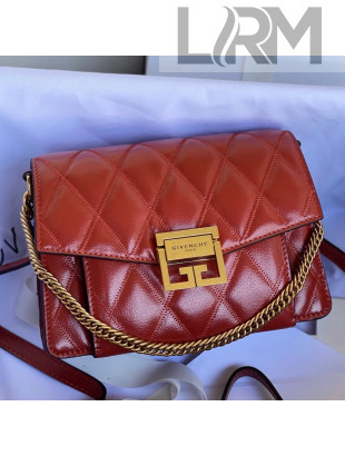 Givenchy Quilted lambskin Small GV3 Crossbody Bag Red 02 2021