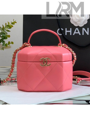 Chanel Lambskin Small Vanity Case AS2630 Pink 2021