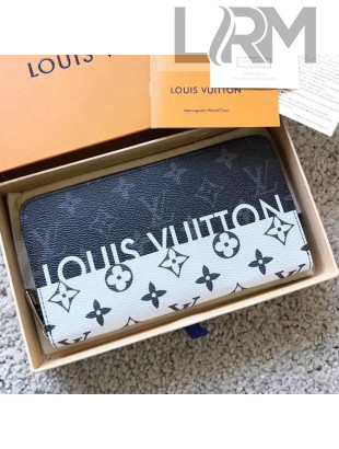 Louis Vuitton Monogram Eclipse Canvas Zippy Wallet 2018