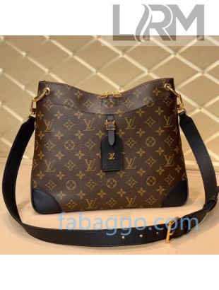 Louis Vuitton Odéon MM Monogram Canvas Shoulder Bag M45355 Black 2020
