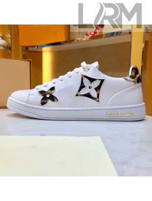 Louis Vuitton Stellar Leopard Print Monogram Flower Sneakers White 1A5NQ4 2019 (For Women and Men)