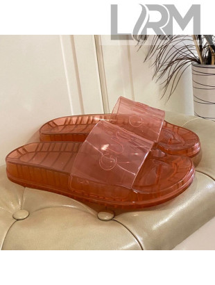 Gucci Transparent PVC Slide Sandals Brown 2021 02 