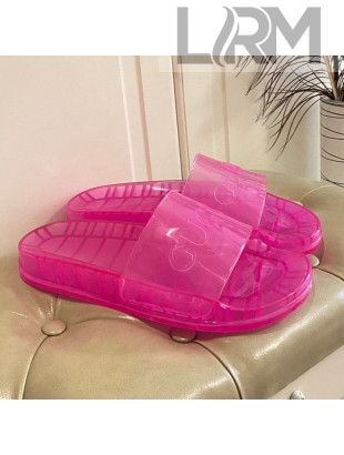 Gucci Transparent PVC Slide Sandals Pink 2021 03