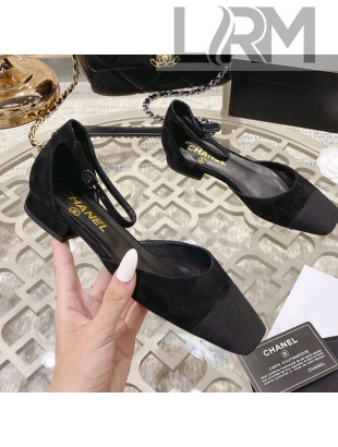 Chanel Suede Open Shoe/Ballerinas G38256 Black 2021 