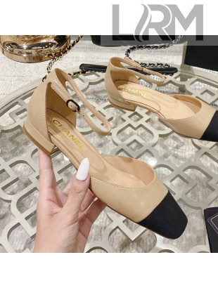 Chanel Lambskin Open Shoe/Ballerinas G38256 Beige 2021 