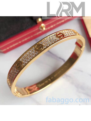 Cartier Crystal Bracelet Gold 2020(Top Quality)
