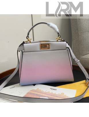 Fendi Peekaboo Iconic Mini Leather Bag in Graduated Colors 2020
