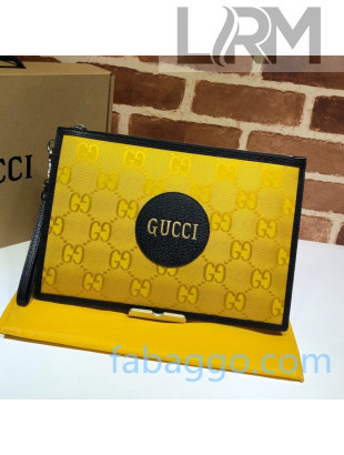 Gucci Off The Grid GG Nylon Pouch 625598 Yellow 2020
