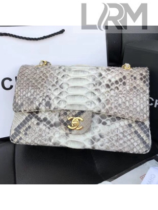 Chanel Python Leather Medium Classic Double Flap Bag 1