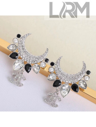Chanel Crystal Moon Earrings 2021 05