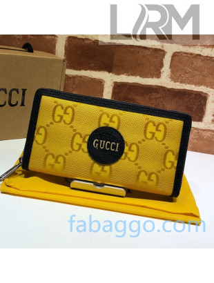 Gucci Off The Grid GG Nylon Zip Wallet 625576 Yellow 2020