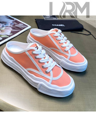 Chanel Striped Canvas Sneakers Pink 2021