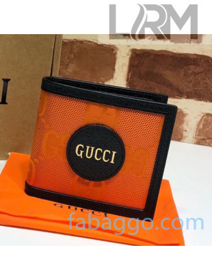 Gucci Off The Grid GG Nylon Billfold Wallet 625573 Orange 2020