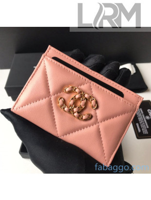 Chanel Quilted Lambskin Card Holder AP1167 Pink 2021