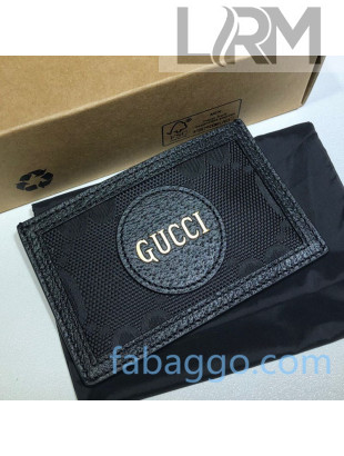Gucci Off The Grid GG Nylon Card Case Wallet 625578 Black 2020
