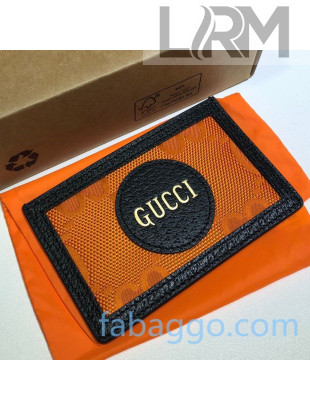 Gucci Off The Grid GG Nylon Card Case Wallet 625578 Orange 2020