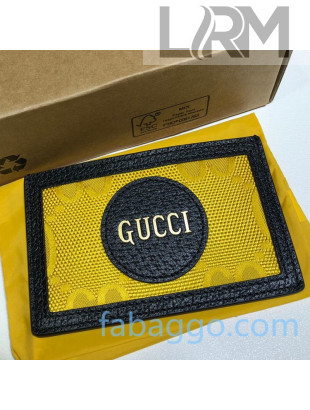 Gucci Off The Grid GG Nylon Card Case Wallet 625578 Yellow 2020