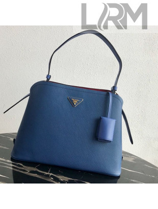 Prada Matinee Shoulder Bag 1BA249 Blue 2019