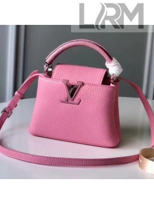 Louis Vuitton Taurillon Skin with Lizard Accents Capucines Mini Bag N94049 Colchique 2018