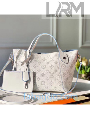 Louis Vuitton Mahina Hina PM Bag in Monogram Perforated Calfskin M56199 Snow White 2020 